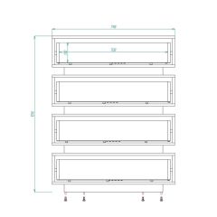 Александрия Комод (ЛДСП венге/белый бриллиант) в Режи - rezh.mebel24.online | фото 2