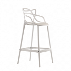Барный стул Barneo N-235 Masters, белый, design Phillip Stark в Режи - rezh.mebel24.online | фото