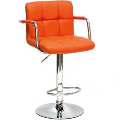Барный стул Barneo N-69 Kruger Arm Оранжевый в Режи - rezh.mebel24.online | фото