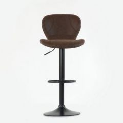 Барный стул Barneo N-86 Time / Black / VPU Brown Vintage коричневый винтаж PK970-18 в Режи - rezh.mebel24.online | фото 3