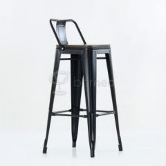 Барный стул N-238 Tolix Wood style Черный в Режи - rezh.mebel24.online | фото 5