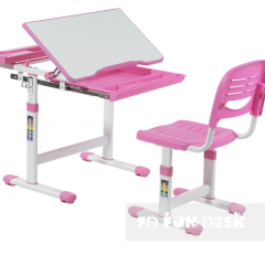 Комплект парта + стул трансформеры Cantare Pink в Режи - rezh.mebel24.online | фото 1