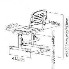 Детский стул SST3 Blue в Режи - rezh.mebel24.online | фото 4