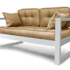Диван двухместный DEmoku Д-2 (Беж/Белый) в Режи - rezh.mebel24.online | фото