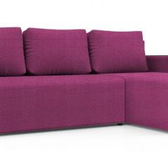 Диван угловой Алиса 3 Shaggy FUCHSIA - TEOS BLACK в Режи - rezh.mebel24.online | фото