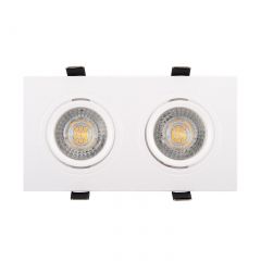 DK3022-WH Встраиваемый светильник, IP 20, 10 Вт, GU5.3, LED, белый, пластик в Режи - rezh.mebel24.online | фото