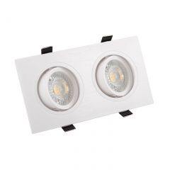 DK3022-WH Встраиваемый светильник, IP 20, 10 Вт, GU5.3, LED, белый, пластик в Режи - rezh.mebel24.online | фото 3