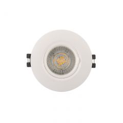 DK3028-WH Встраиваемый светильник, IP 20, 10 Вт, GU5.3, LED, белый, пластик в Режи - rezh.mebel24.online | фото