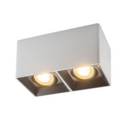 DK3035-WB Светильник накладной IP 20, 10 Вт, GU5.3, LED, белый/черный, пластик в Режи - rezh.mebel24.online | фото