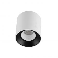 DK3090-WB+WH Светильник накладной IP 20, 10 Вт, GU5.3, LED, бело-черный/белый, пластик в Режи - rezh.mebel24.online | фото