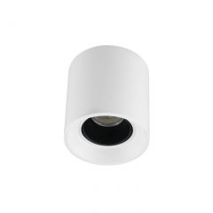 DK3090-WH+BK Светильник накладной IP 20, 10 Вт, GU5.3, LED, белый/черный, пластик в Режи - rezh.mebel24.online | фото