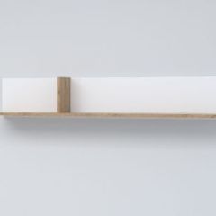 Эго Пл-2 Полка навесная (дуб крафт золотой/белый глянец) в Режи - rezh.mebel24.online | фото