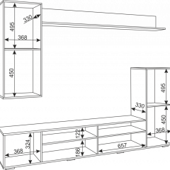 Гостиная Альфа (Белый/Белый глянец) в Режи - rezh.mebel24.online | фото 5