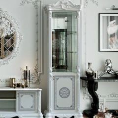 Гостиная Грация (комплект) белый/серебро в Режи - rezh.mebel24.online | фото 3
