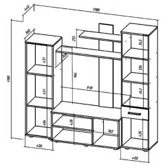 ИБИЦА Гостиная (ЯШС/ЯШТ) в Режи - rezh.mebel24.online | фото 2