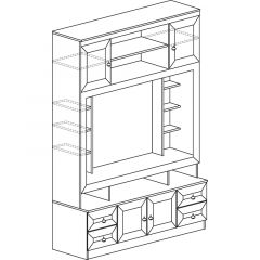 Гостиная Инна 3 Денвер светлый в Режи - rezh.mebel24.online | фото 7