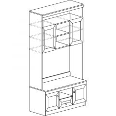 Гостиная Инна 5 Денвер темный в Режи - rezh.mebel24.online | фото 9