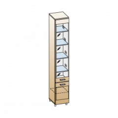 Гостиная Камелия Композиция 1 (Гикори Джексон светлый) в Режи - rezh.mebel24.online | фото 3