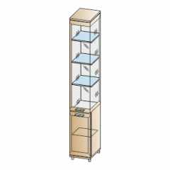 Гостиная Мелисса Композиция 12 (Гикори Джексон светлый) в Режи - rezh.mebel24.online | фото 3