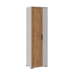 СИДНЕЙ-1 Шкаф платяной ЛДСП Белый /Дуб крафт золотой в Режи - rezh.mebel24.online | фото