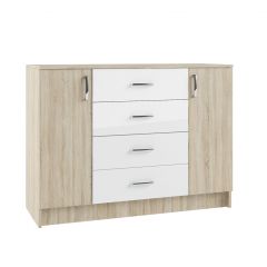 СОФИ Гостиная (модульная) дуб сонома/белый глянец в Режи - rezh.mebel24.online | фото 12