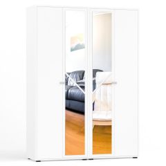 Камелия Шкаф 4-х створчатый, цвет белый, ШхГхВ 160х48х220 см., универсальная сборка, можно использовать как два отдельных шкафа в Режи - rezh.mebel24.online | фото