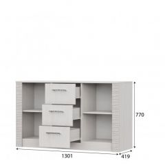 ГАММА 20 Комод 3 ящика 2-х створчатый Серия №4 в Режи - rezh.mebel24.online | фото 2