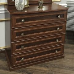 Комод 4 ящика Афина + Зеркало ППУ Афина (караваджо) в Режи - rezh.mebel24.online | фото 3