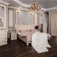 Комод 4 ящика Афина + Зеркало ППУ Афина (крем корень) в Режи - rezh.mebel24.online | фото 7