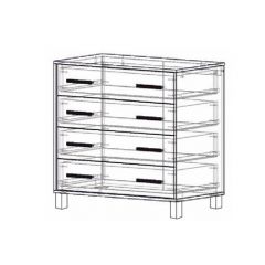 Комод 4 ящика "Лофт 8" в Режи - rezh.mebel24.online | фото 2