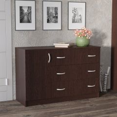 Комод Лофт (3 ящика/1 дверца) Венге в Режи - rezh.mebel24.online | фото