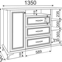 Комод М03 Скарлетт (бодега светлая) в Режи - rezh.mebel24.online | фото 2