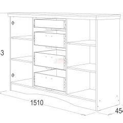 Комод многоцелевой Ольга-10 МДФ в Режи - rezh.mebel24.online | фото 2
