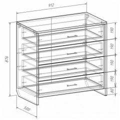 Комод с плитой 22 мм ЛИБЕРТИ в Режи - rezh.mebel24.online | фото 3