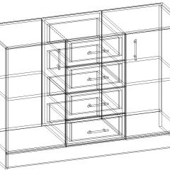 СОФИЯ Комод К1000 2Д (венге/дуб белфорт) в Режи - rezh.mebel24.online | фото 3