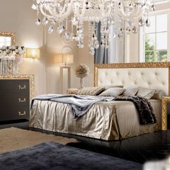Комод Тиффани Premium черная/золото (ТФКМ-1(П) в Режи - rezh.mebel24.online | фото 2