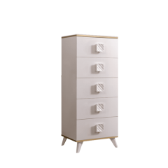 Комод узкий Диора слоновая кость/золото (ДКМ-2) в Режи - rezh.mebel24.online | фото