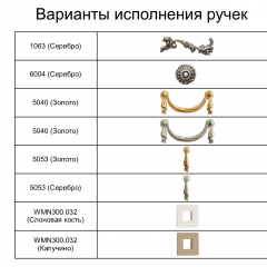Комод (узкий) Тиффани Premium слоновая кость/золото (ТФКМ-2(П) в Режи - rezh.mebel24.online | фото 2