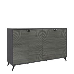 Комодино ПМ-390.03 Комод (ЛДСП Матера/МДФ Санторини темный) в Режи - rezh.mebel24.online | фото
