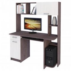 Компьютерный стол №14 (Анкор белый/Анкор темный) в Режи - rezh.mebel24.online | фото 2