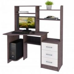 Компьютерный стол №16 (Анкор темныйанкор темный) в Режи - rezh.mebel24.online | фото 2