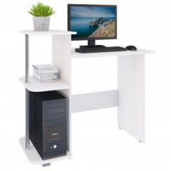 Компьютерный стол №3 (Анкор белый) в Режи - rezh.mebel24.online | фото