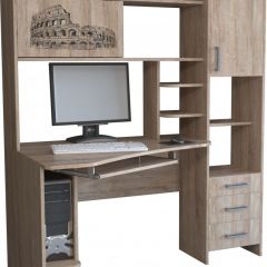 Компьютерный стол КЛ №6.0 левый (Дуб баррик) в Режи - rezh.mebel24.online | фото