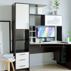 Компьютерный стол КЛ №6.0 правый (Венге/Дуб молочный) в Режи - rezh.mebel24.online | фото 2