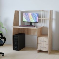 Компьютерный стол КЛ №6.2 левый (Дуб баррик) в Режи - rezh.mebel24.online | фото