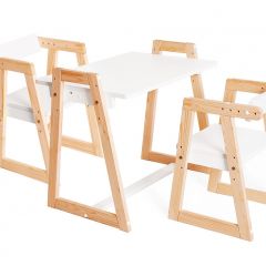 Комплект детской мебели стол и  два стула Я САМ "Лофт-Дуо" (Белый) в Режи - rezh.mebel24.online | фото 2