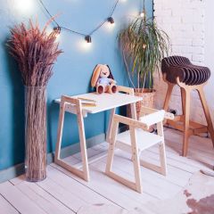 Комплект детской мебели стол и  два стула Я САМ "Лофт-Дуо" (Белый) в Режи - rezh.mebel24.online | фото 10