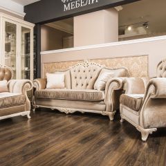 Комплект мягкой мебели Патрисия (серый глянец) в Режи - rezh.mebel24.online | фото