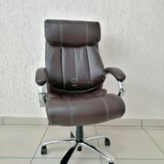 Кресло Barneo K-303 для руководителя (коричневая экокожа) в Режи - rezh.mebel24.online | фото 1