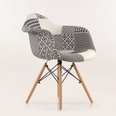 Кресло Barneo N-14 Patchwork черно-белый в Режи - rezh.mebel24.online | фото 5